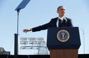 Obama delivers remarks at the Edmund Pettus Bridge in Selma, Alabama